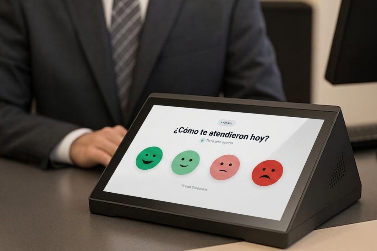 Terminal DeDiez en escritorio de oficina